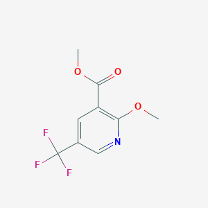 molecular formula C9H8F3NO3 B1405183 Methyl 2-methoxy-5-(trifluoromethyl)nicotinate CAS No. 729589-73-5