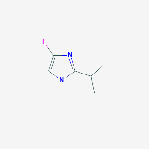 molecular formula C7H11IN2 B1405184 4-iodo-2-isopropyl-1-methyl-1H-imidazole CAS No. 851870-24-1