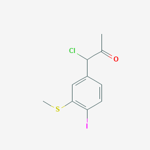 1-Chloro-1-(4-iodo-3-(methylthio)phenyl)propan-2-one