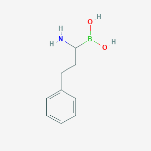 molecular formula C9H14BNO2 B14051886 (1-Amino-3-phenylpropyl)boronic acid 