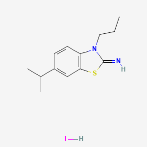 molecular formula C13H19IN2S B1405189 6-isopropyl-3-propylbenzo[d]thiazol-2(3H)-imine hydroiodide CAS No. 2034157-24-7