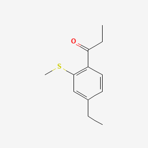 1-(4-Ethyl-2-(methylthio)phenyl)propan-1-one