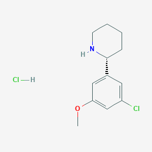 (R)-2-(3-chloro-5-methoxyphenyl)piperidine HCl