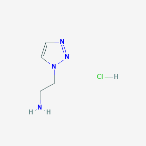 molecular formula C4H9ClN4 B1405193 2-(1H-1,2,3-triazol-1-yl)ethan-1-amine hydrochloride CAS No. 1955557-85-3
