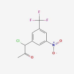 1-Chloro-1-(3-nitro-5-(trifluoromethyl)phenyl)propan-2-one