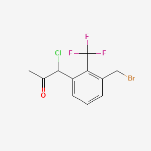 1-(3-(Bromomethyl)-2-(trifluoromethyl)phenyl)-1-chloropropan-2-one