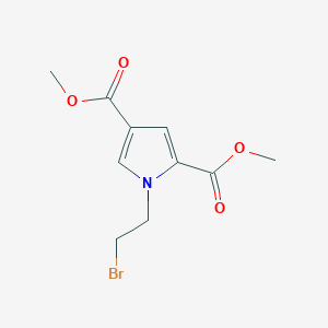 molecular formula C10H12BrNO4 B1405200 1H-吡咯-2,4-二甲酸，1-(2-溴乙基)-，2,4-二甲酯 CAS No. 929017-77-6