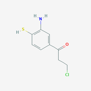 1-(3-Amino-4-mercaptophenyl)-3-chloropropan-1-one