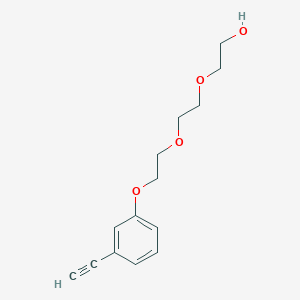 molecular formula C14H18O4 B1405201 3-[2-[2-(2-羟基乙氧基)乙氧基]乙氧基]苯乙炔 CAS No. 880081-66-3