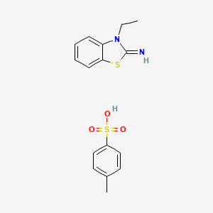 molecular formula C16H18N2O3S2 B1405202 3-乙基苯并[d]噻唑-2(3H)-亚胺 4-甲基苯磺酸盐 CAS No. 202192-95-8