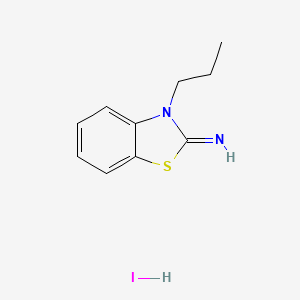 molecular formula C10H13IN2S B1405204 3-propylbenzo[d]thiazol-2(3H)-imine hydroiodide CAS No. 175920-96-4