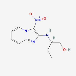 2-((3-Nitroimidazo[1,2-a]pyridin-2-yl)amino)butan-1-ol