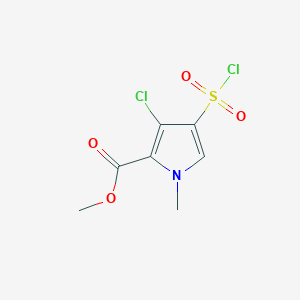 Methyl 3-chloro-4-(chlorosulfonyl)-1-methyl-1H-pyrrole-2-carboxylate