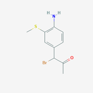 1-(4-Amino-3-(methylthio)phenyl)-1-bromopropan-2-one