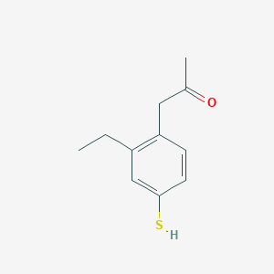 1-(2-Ethyl-4-mercaptophenyl)propan-2-one