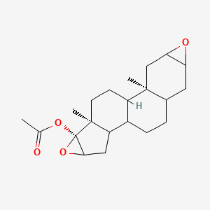 [(2S,16R,17S)-2,17-dimethyl-5,15-dioxahexacyclo[9.8.0.02,8.04,6.012,17.014,16]nonadecan-16-yl] acetate