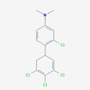 [3-Chloro-4-(3,4,5-trichlorocyclohexa-2,4-dienyl)-phenyl]-dimethyl-amine