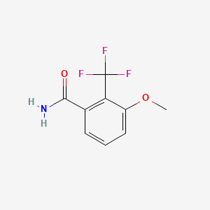 molecular formula C9H8F3NO2 B1405213 3-甲氧基-2-(三氟甲基)苯甲酰胺 CAS No. 1214351-75-3