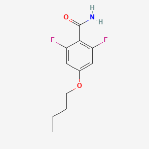 molecular formula C11H13F2NO2 B1405214 4-Butoxy-2,6-difluorobenzamide CAS No. 1373920-96-7