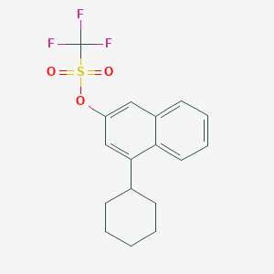 4-Cyclohexylnaphthalen-2-yl trifluoromethanesulfonate