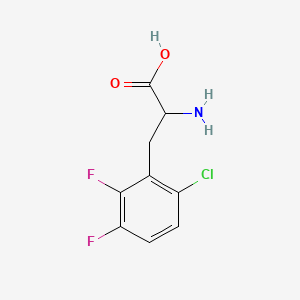 molecular formula C9H8ClF2NO2 B1405216 6-Chloro-2,3-difluoro-DL-phenylalanine CAS No. 1706428-57-0