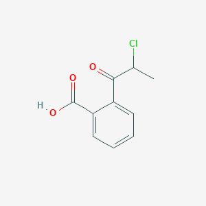 molecular formula C10H9ClO3 B14052185 1-(2-Carboxyphenyl)-2-chloropropan-1-one 