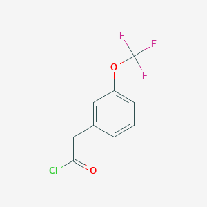 molecular formula C9H6ClF3O2 B1405219 3-(三氟甲氧基)苯乙酰氯 CAS No. 929612-79-3