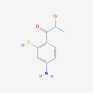 1-(4-Amino-2-mercaptophenyl)-2-bromopropan-1-one