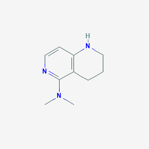 molecular formula C10H15N3 B1405222 N,N-二甲基-1,2,3,4-四氢-1,6-萘啶-5-胺 CAS No. 1820673-39-9