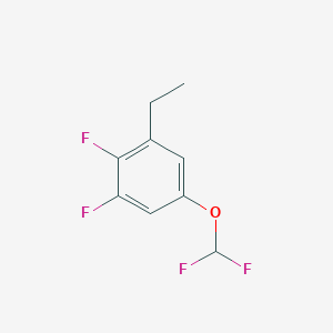 1,2-Difluoro-5-difluoromethoxy-3-ethylbenzene