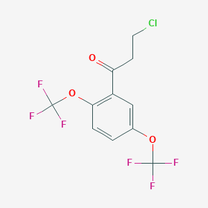 1-(2,5-Bis(trifluoromethoxy)phenyl)-3-chloropropan-1-one