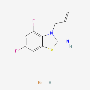molecular formula C10H9BrF2N2S B1405232 3-allyl-4,6-difluorobenzo[d]thiazol-2(3H)-imine hydrobromide CAS No. 2034156-88-0