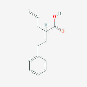 molecular formula C13H16O2 B14052345 2-Phenethylpent-4-enoic acid 