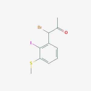 1-Bromo-1-(2-iodo-3-(methylthio)phenyl)propan-2-one