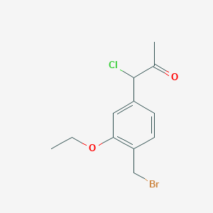 1-(4-(Bromomethyl)-3-ethoxyphenyl)-1-chloropropan-2-one