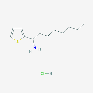 molecular formula C12H22ClNS B1405237 1-(Thiophen-2-yl)octan-1-amine hydrochloride CAS No. 1864014-94-7