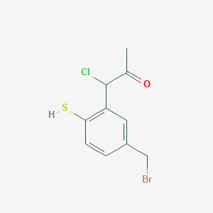 1-(5-(Bromomethyl)-2-mercaptophenyl)-1-chloropropan-2-one