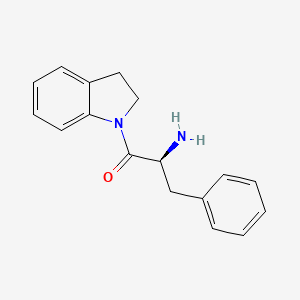 molecular formula C17H18N2O B14052395 (S)-2-amino-1-(indolin-1-yl)-3-phenylpropan-1-one CAS No. 1217747-48-2