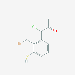 1-(2-(Bromomethyl)-3-mercaptophenyl)-1-chloropropan-2-one