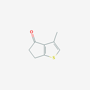 molecular formula C8H8OS B14052437 3-methyl-5,6-dihydro-4H-cyclopenta[b]thiophen-4-one 