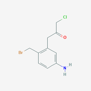 1-(5-Amino-2-(bromomethyl)phenyl)-3-chloropropan-2-one