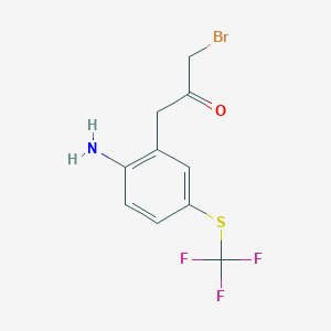 1-(2-Amino-5-(trifluoromethylthio)phenyl)-3-bromopropan-2-one