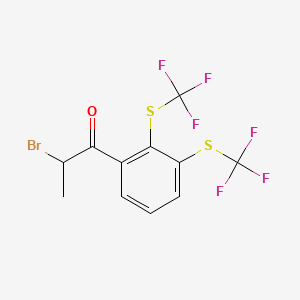 1-(2,3-Bis(trifluoromethylthio)phenyl)-2-bromopropan-1-one