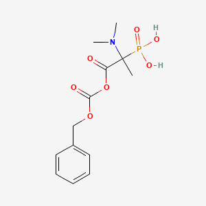 (1-{[(Benzyloxy)carbonyl]oxy}-2-(dimethylamino)-1-oxopropan-2-yl)phosphonic acid