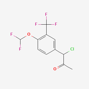 1-Chloro-1-(4-(difluoromethoxy)-3-(trifluoromethyl)phenyl)propan-2-one