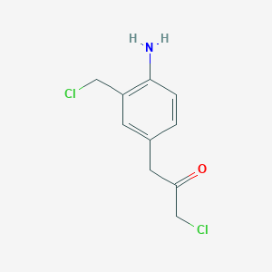 1-(4-Amino-3-(chloromethyl)phenyl)-3-chloropropan-2-one