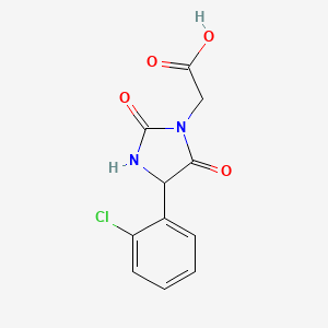 2-(4-(2-Chlorophenyl)-2,5-dioxoimidazolidin-1-yl)acetic acid