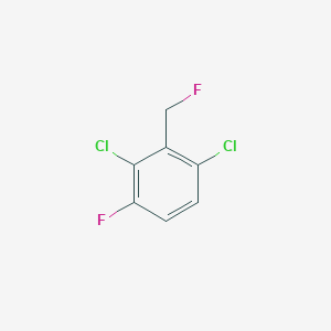 molecular formula C7H4Cl2F2 B14052549 1,3-Dichloro-4-fluoro-2-(fluoromethyl)benzene 