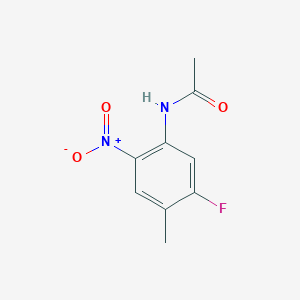 molecular formula C9H9FN2O3 B1405255 N-(5-Fluoro-4-methyl-2-nitrophenyl)acetamide CAS No. 448-25-9