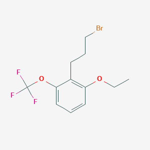 1-(3-Bromopropyl)-2-ethoxy-6-(trifluoromethoxy)benzene